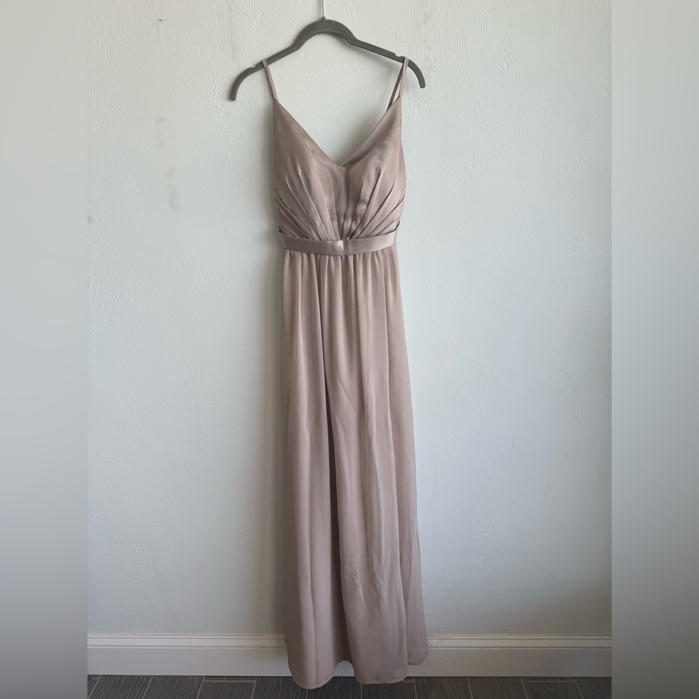 White by Vera Wang Blush Maxi Dress